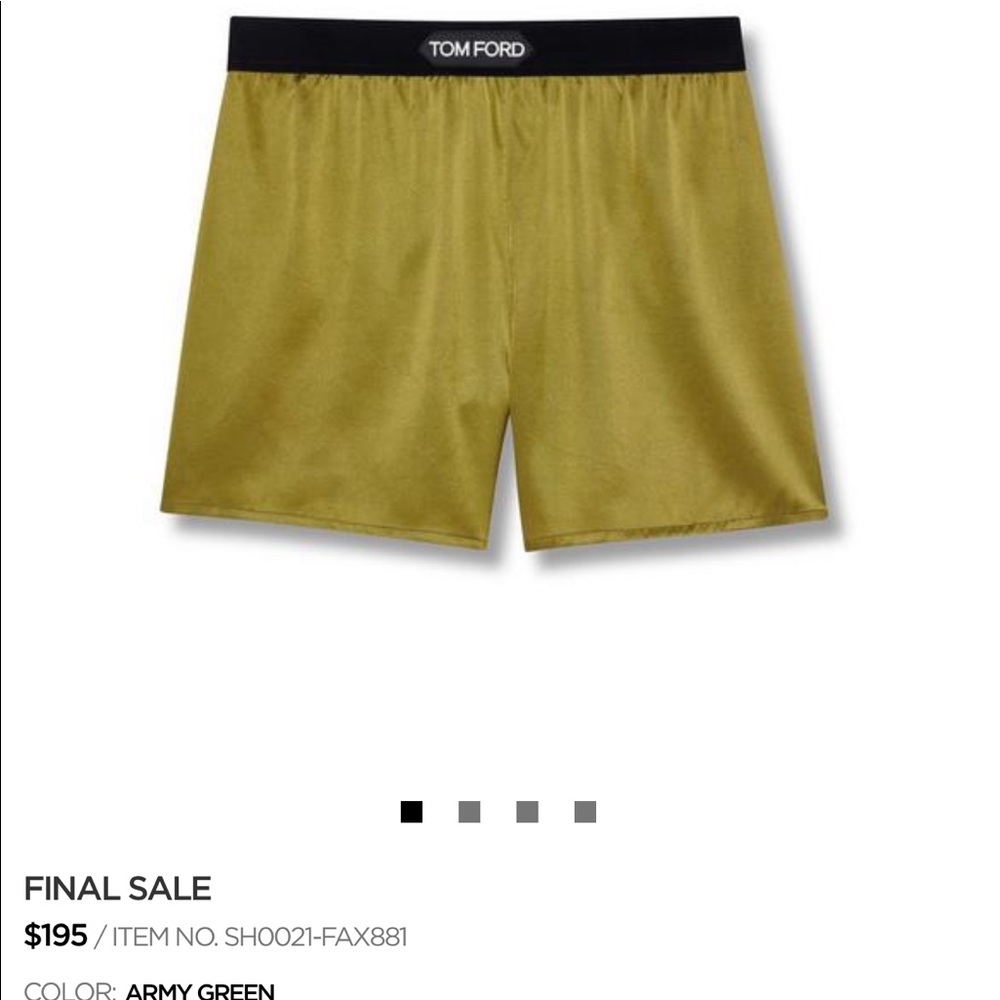 Tom Ford silk shorts